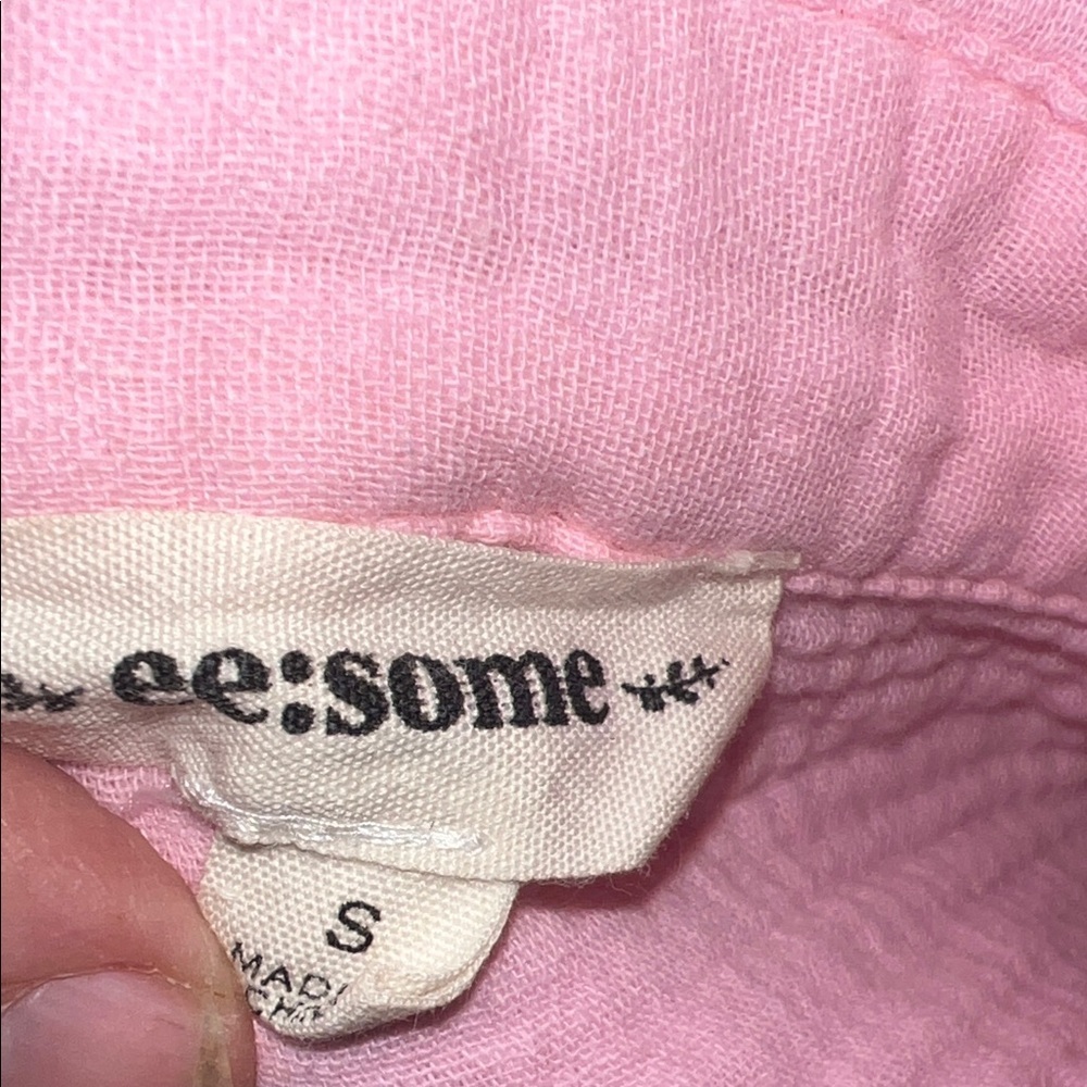 ee:some Casual Pink Textured Over Shirt, SZ Small - Picture 3 of 11
